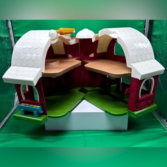 Big Red Barn - Animal Farm Playset for Toddlers 3 Years Up Dark Red By Battat - Picture 9 of 16